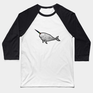 Rainbow Narwhal Baseball T-Shirt